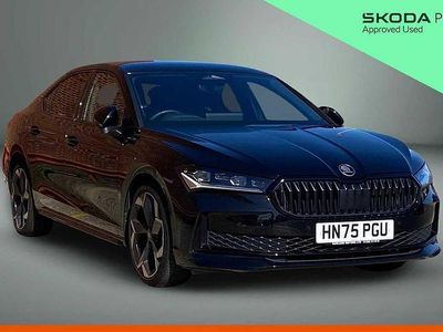Used Skoda Superb SportLine 150 HP (110 kW) 2025 Midnight black metallic Hatchback