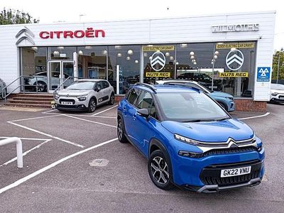 Begagnad Citroën C3 Aircross PureTech 128 HK (94 kW) 2022 Blå SUV