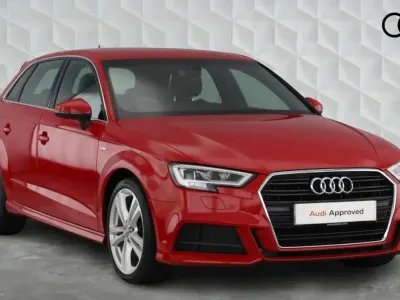 Used Audi A3 S-Line 150 HP (110 kW) 2020 Red Sedan