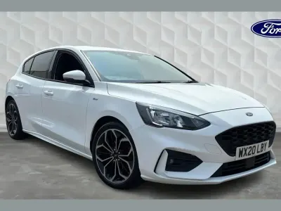 Used Ford Focus ST-Line X 125 HP (91 kW) 2020 White Hatchback
