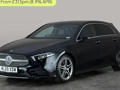 Used Mercedes A220 AMG line 190 HP (139 kW) 2019 Black Hatchback