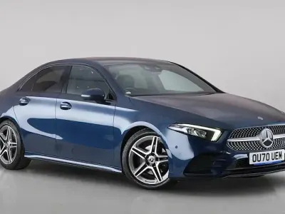 Used Mercedes A200 AMG Line Premium 150 HP (110 kW) 2020 Blue Sedan