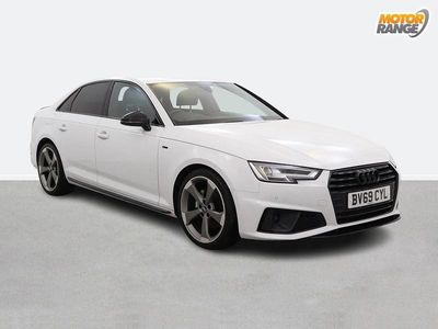 Begagnad Audi A4 Black Edition 150 HK (110 kW) 2019 Vit Sedan