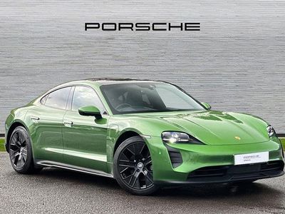 Mamba green Used 2021 Porsche Taycan Sedan | £38,990 (Fair price)