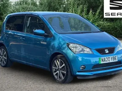 Used Seat Mii Electric 61 kW (83 HP) 2020 Blue Hatchback