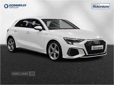 Used Audi A3 S-Line 150 HP (110 kW) 2021 White Hatchback