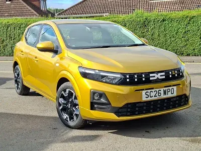 New Dacia Sandero Journey 100 HP (73 kW) 2026 Yellow Hatchback