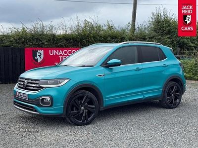 Turquoise Used 2021 VW T-Cross R-line SUV | £17,999 (Fair price)