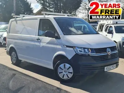 Begagnad VW Transporter Startline 2022 Vit Van