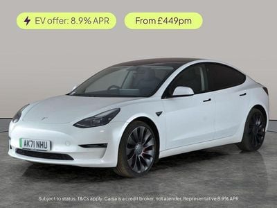White Used 2021 Tesla Model 3 Performance Sedan | £23,866 (Fair price)