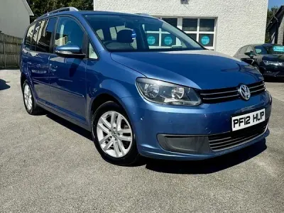 Used VW Touran SE 105 HP (77 kW) 2012 Blue MPV