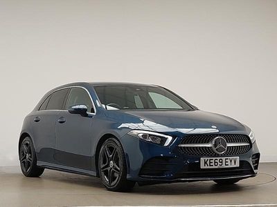 Used Mercedes A200 AMG line 163 HP (119 kW) 2020 Blue Hatchback