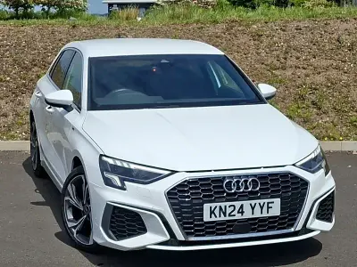Used Audi A3 S-Line 110 HP (80 kW) 2024 White Hatchback