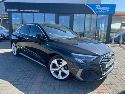 Used Audi A3 Sportback S-Line 110 HP (80 kW) 2023 Black Hatchback