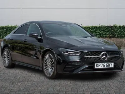 Used Mercedes CLA200 AMG Line Premium 163 HP (119 kW) 2025 Black Coupe