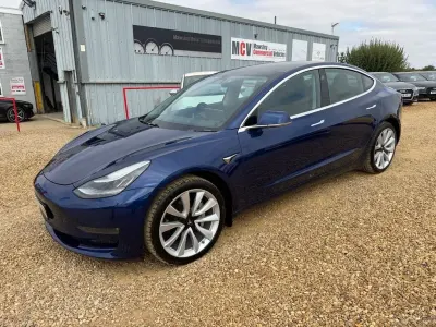 Used Tesla Model 3 Long Range AWD 254 kW (346 HP) 2019 Blue Sedan