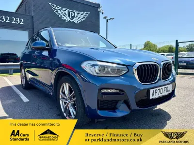Used BMW X3 M Sport 292 HP (214 kW) 2020 Blue SUV
