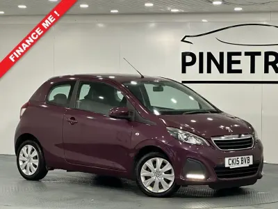 Used Peugeot 108 Active 68 HP (50 kW) 2015 Mauve/purple Hatchback