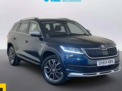 Usata Skoda Kodiaq Scout 4x4 150 CV (110 kW) 2019 Blu SUV