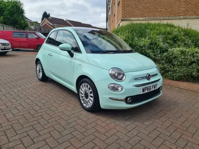 Used Fiat 500 Lounge 69 HP (50 kW) 2016 Green Hatchback