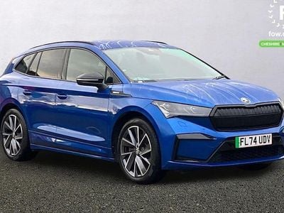 Blue Used 2024 Skoda Enyaq iV SportlinePlus SUV | £28,799 (Good price)