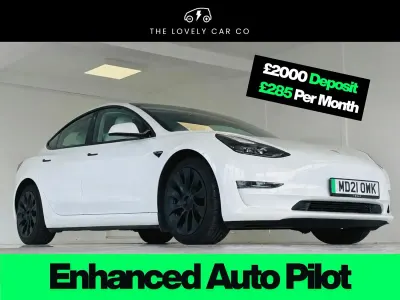 Used Tesla Model 3 Long Range AWD 366 kW (498 HP) 2021 White Sedan