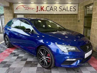 Used Seat Leon 4Drive 298 HP (219 kW) 2017 Blue Estate