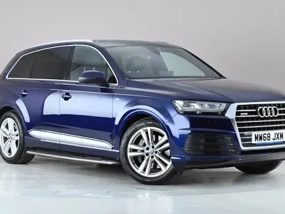 Usado Audi Q7 S-Line 231 CV (169 kW) 2018 Azul SUV