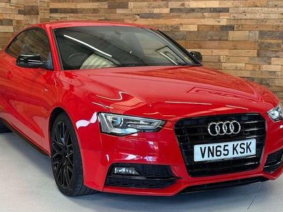 Used Audi A5 Black Edition 190 HP (139 kW) 2015 Red Coupe