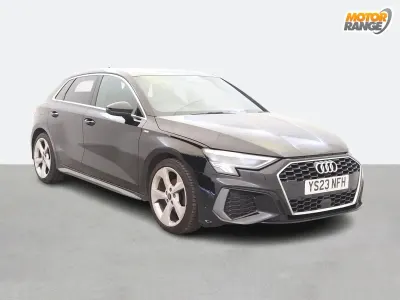 Used Audi A3 S-Line 110 HP (80 kW) 2023 Black Sedan