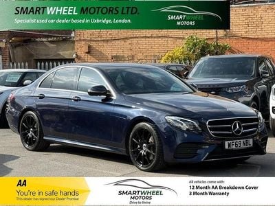 Blue Used 2019 Mercedes E220 AMG line Sedan | £16,440 (Fair price)