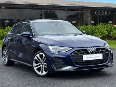 Used Audi A3 S-Line 150 HP (110 kW) 2025 Blue Hatchback