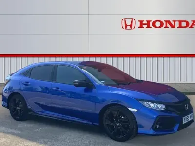 Begagnad Honda Civic Sport 126 HK (92 kW) 2019 Blå Halvkombi