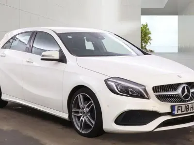 Used Mercedes A180 AMG Line Premium 2018 White Hatchback