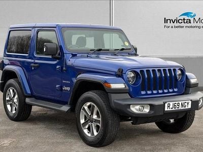Ocean blue metallic Used 2019 Jeep Wrangler Sahara SUV | £34,000 (Super price)