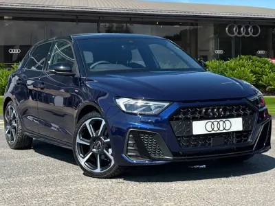 New Audi A1 Sportback Black Edition 2026 Blue Hatchback