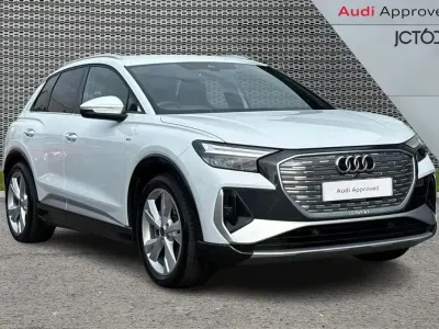 Used Audi Q4 e-tron S-Line 150 kW (204 HP) 2023 White SUV