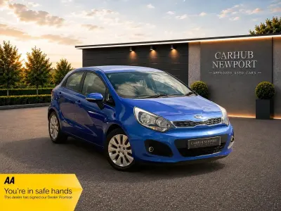 Used Kia Rio 85 HP (62 kW) 2011 Blue Hatchback