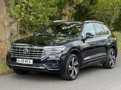 Used VW Touareg R-line 231 HP (169 kW) 2019 Blue SUV