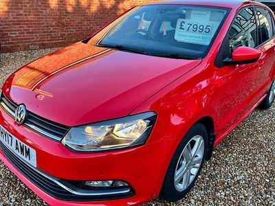 Used VW Polo Match 60 HP (44 kW) 2017 Red Hatchback