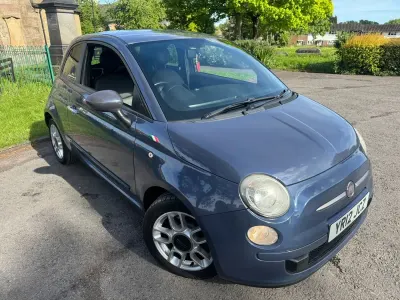 Used Fiat 500 85 HP (62 kW) 2012 Blue Hatchback