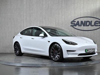 Used Tesla Model 3 Performance 461 kW (627 HP) 2023 White Sedan