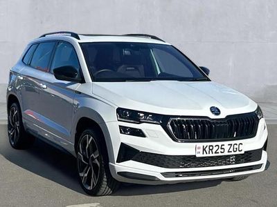 Używany Skoda Karoq SportLine 150 KM (110 kW) 2025 Biały SUV