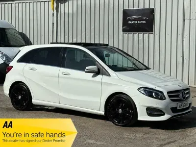 Begagnad Mercedes B180 Premium Plus 2016 Vit Minibuss