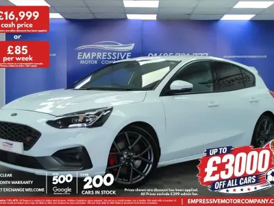 Used Ford Focus ST 280 HP (205 kW) 2019 White Hatchback