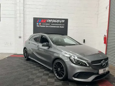 Used Mercedes A200 AMG Line Premium Plus 136 HP (100 kW) 2017 Grey Hatchback
