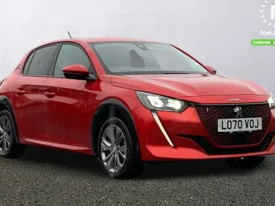 Used Peugeot e-208 Allure Premium 100 kW (136 HP) 2021 Red Hatchback