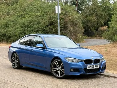 Used BMW 330e M Sport 252 HP (185 kW) 2016 Blue Sedan
