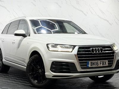 White Used 2016 Audi Q7 S-Line SUV | £20,450 (A bit pricey)