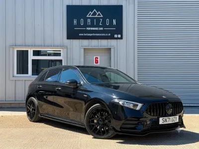 Used Mercedes A250 AMG line 2021 Black Hatchback